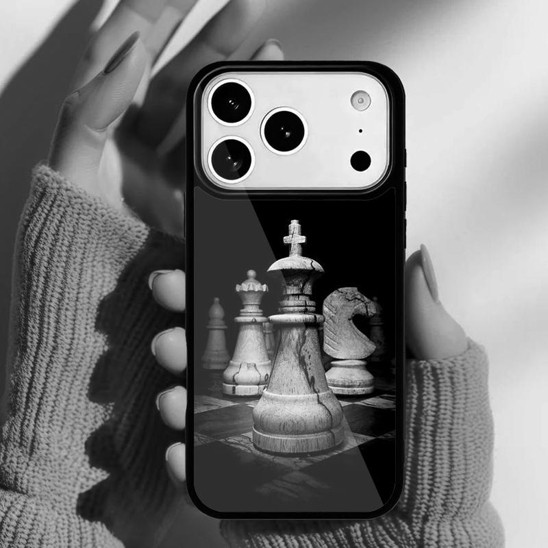 Chess Board Dark Horse Phone Case for iPhone 17 16 15 14 13 Pro Max Back Cover for 12 11 Pro Coque
