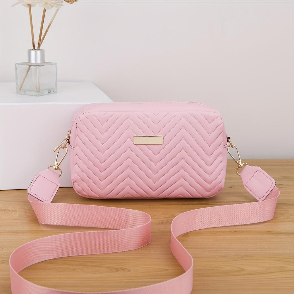 Borsa Quadrata Piccola, Ondulata, Goffrata, Borsa a Spalla, Borsa a Tracolla Diagonale, Paillettes, Borsa da Donna