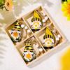 Bee Festival Decorations, Painted 3grid Wooden Box Pendant, Home Atmosphere, Props And Supplies