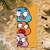 Lustiges T-The Amazing World Of Gumballs Handtuch Ultra-Feine Faser Schnelltrocknend Saugfähiges Handtuch, Strand Schwimmen Urlaub Strandtuch
