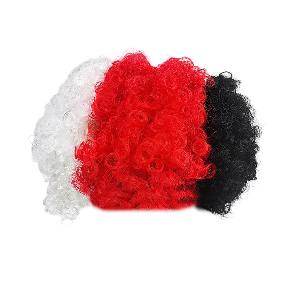 Football Fan Flag Color Hair Wig Fan Hair Color Dress Headpiece Performance