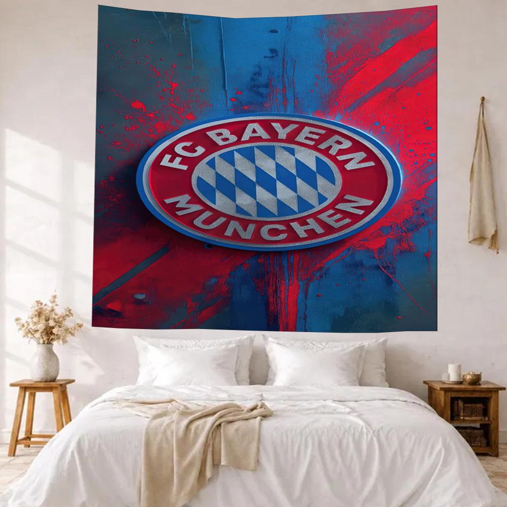 FC Bayern München Wanddekoration Wandteppich Kunst Für Haustiermemorial Geburtstag Hochzeitsparty Kulisse Familiengeschenk