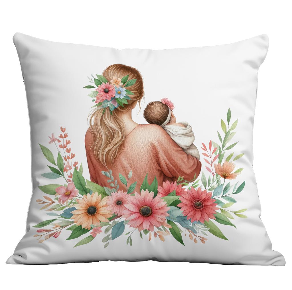 Ny Morsdag Blomma Kuddfodral Festlig Hem Vardagsrum Soffa Kudde Kuddfodral Dekoration