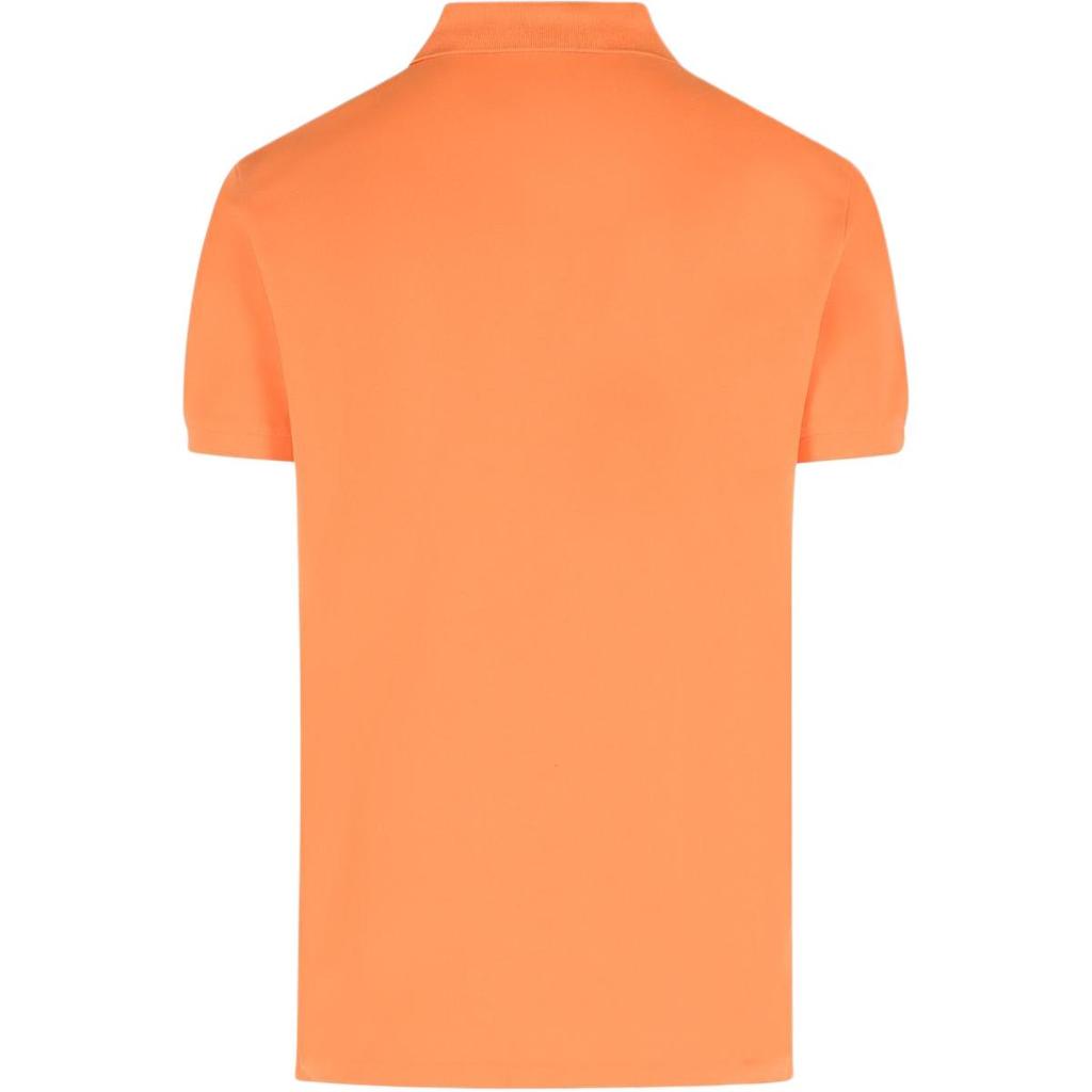 Polo Ralph Lauren Logo Embroidered Short Sleeve Polo Shirt Men tops Orange Yellow 710938137-013
