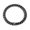 Fadeproof Titanium Steel Frosted Cuban Chain Bracelet with Versatile Clasp