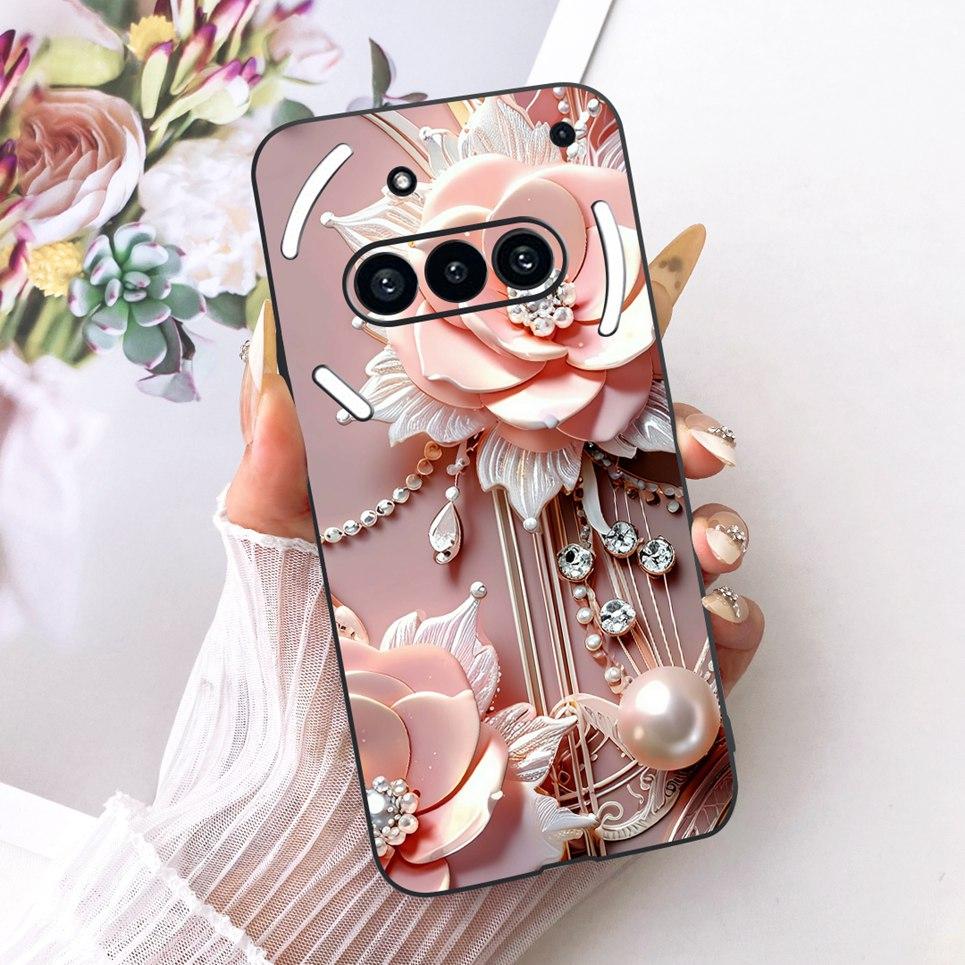 Luxury Flower Butterfly Bow Pattern Casing For Nothing Phone 3 3a Back Cover Clear Soft Silicone Phone Case For Nothing A059