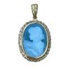 18K Pendant Top K18 Gold Green X Gold Women Used