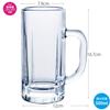 Toyo Sasaki Glass Beer Made In Dishwasher Clear Mug, 500ml, Japan, Safe, 55485,