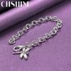 CHSHINE 925 Sterling Silver Dragonfly Chain Bracelet For Women Wedding Party Fashion Charm Jewelry
