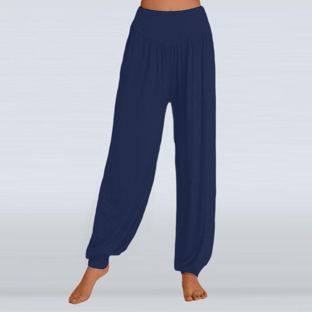 Solid Color Loose Casual Yoga Pants For Women Wide-leg Pants