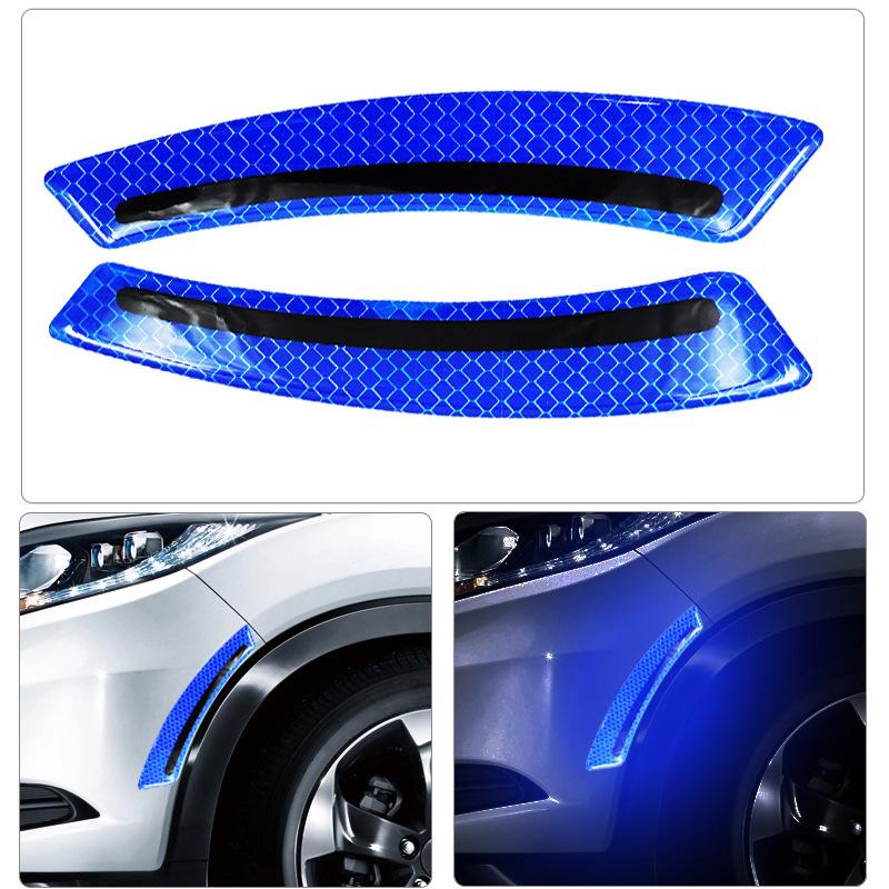 Reflective Carbon Fiber Car Door Handle Protector Strip