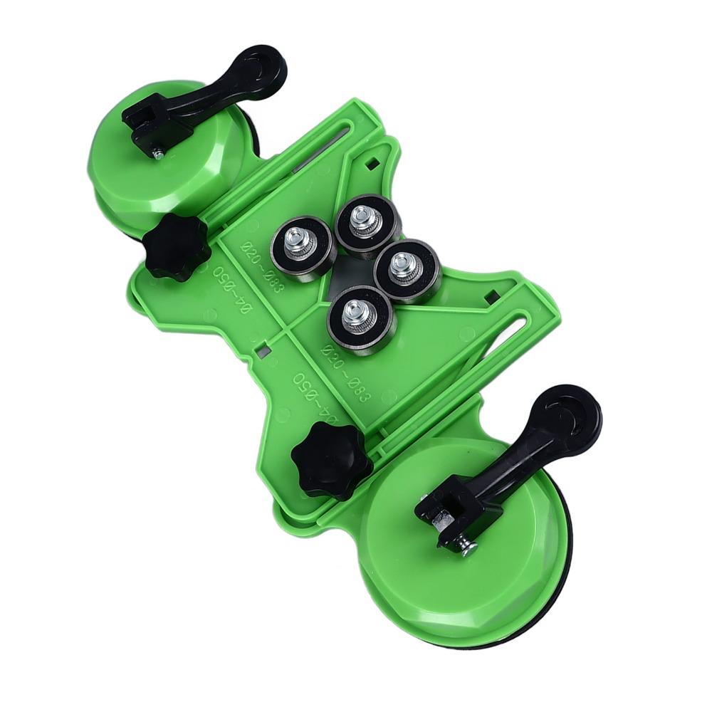 Adjustable Drill Guide Jig Double Vacuum Suction Bases Tile Hole Cutter  For Ceramic Tile