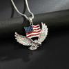 Painted American Flag Eagle Pendant Ornament