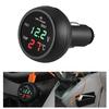 3 In 1 12/24V Car Auto LED Digital Voltmeter Gauge+Thermometer+USB Charger Phone Charging For Honada Toyota Ford Volkswagen