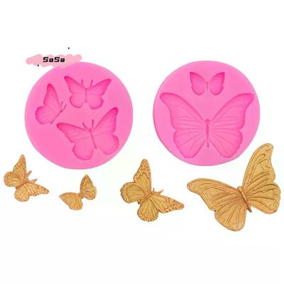 1Pc Butterfly Silicone Molds Mini Butterfly Cake Fondant Mold For DIY Chocolate Candy Cupcake Topper Decoration Desserts Mold