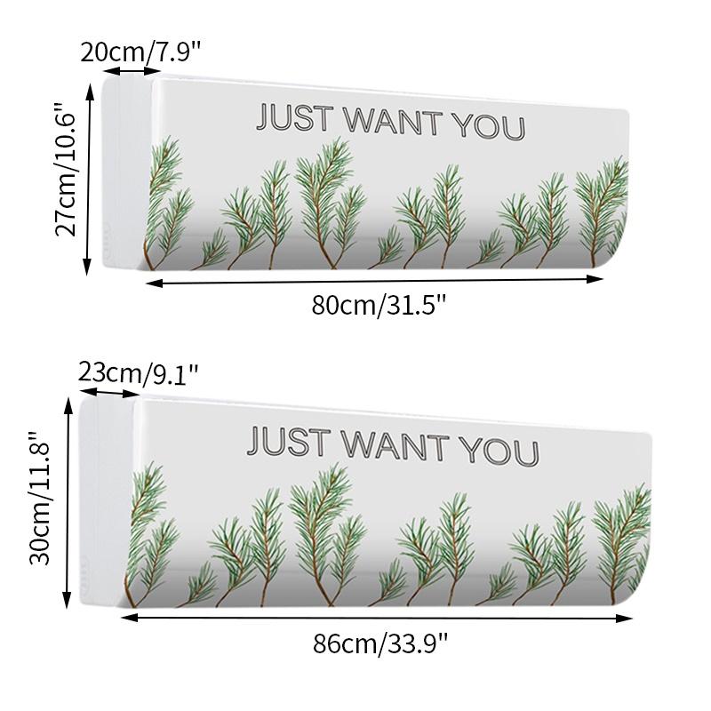 Nordic Air Conditioner Deksel Innendørs Pastoral Hengende Air Conditioning Beskyttelsesklut Støvtett deksel Ins Home Decor Protection Case