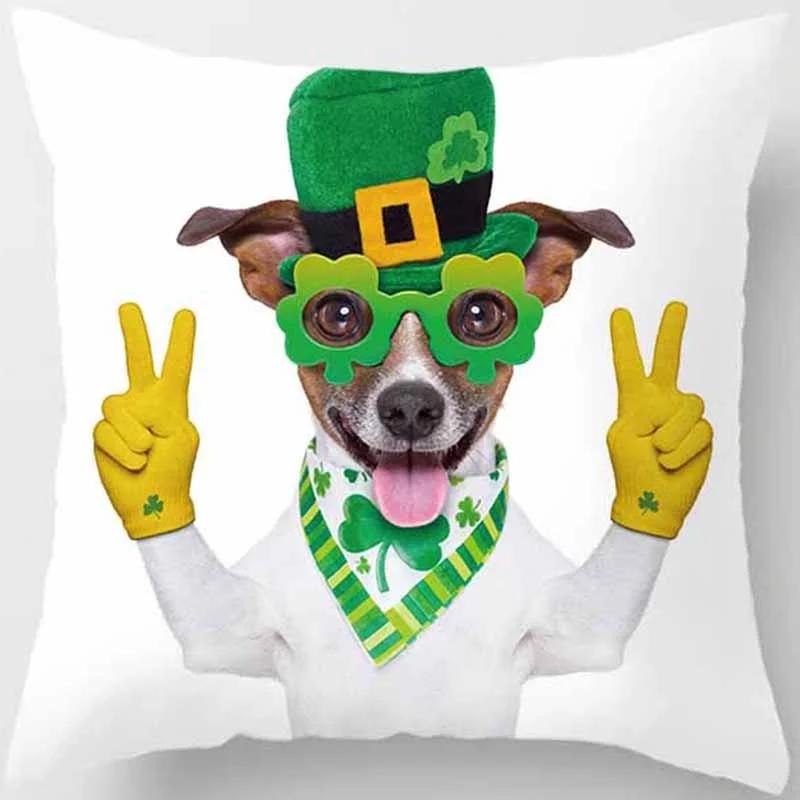 Funny Cartoon Dog Print Pillowcase Home Decor Car Sofa Cushion Cover (45cm*45cm)
