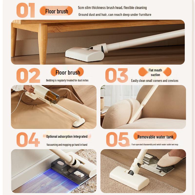 Bear Handheld Wired Vacuum and Mop Cleaner