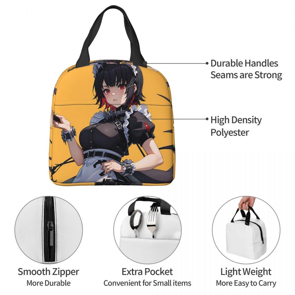 Ellen Joe - Zenless Zone Zero Insulated Lunch Bag for Women Kids Portable Food Boxes Thermal Lunch Box Tote