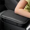 Car Accessories Armrest Cushion Cover Center Console Box Pad Black PU Leather
