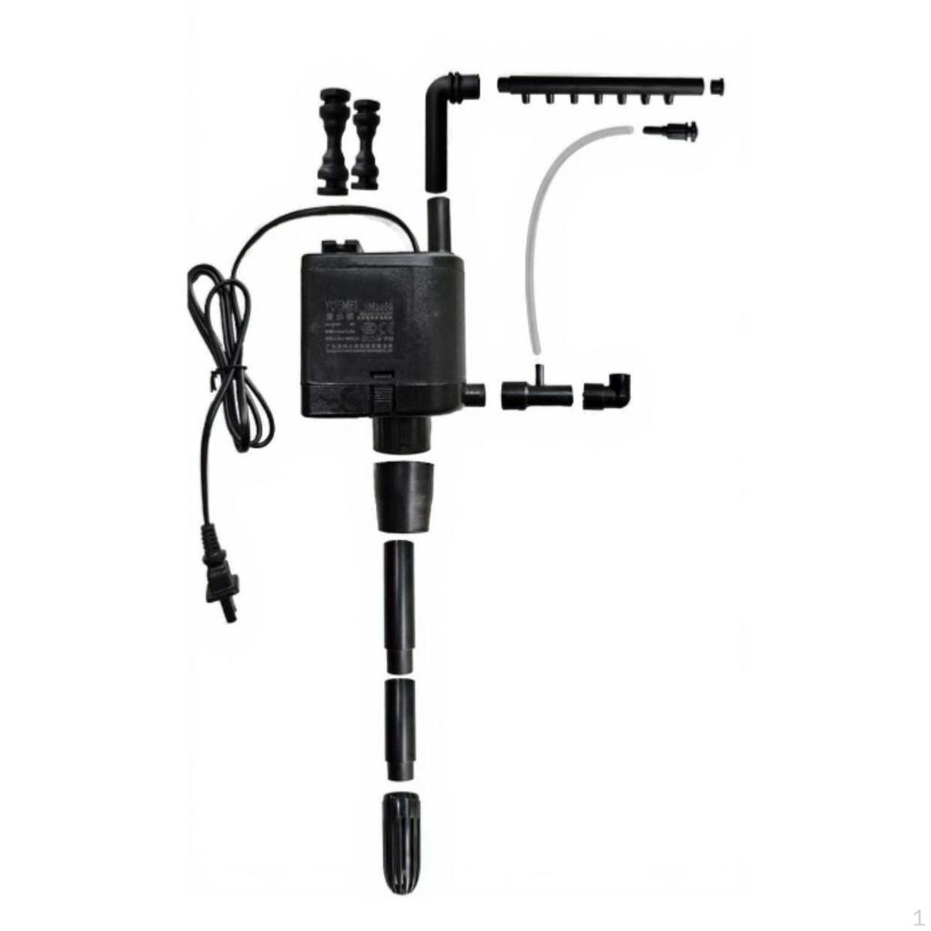 Aquatic habitat purifier, underwater pump, air enrichment, fish container filtration, low noise No