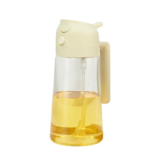 

Бутылка-распылитель для масла 2 в 1, стеклянный дозатор масла и распылитель бежевый