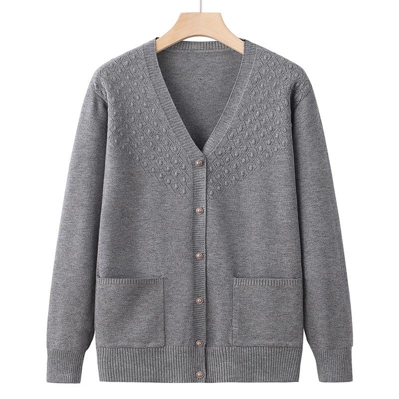 Plus-size Spring and Autumn 2024 New Women's Thin Coat Comfortable Casual Fashion Loose V-Collar Coat Women's Coat