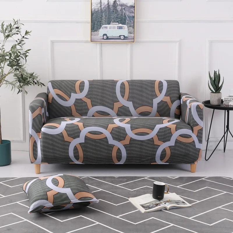 Universal All-inclusive Stretch Sofa Cover Combination Chaise Longue Three-seat Non-slip Sofa Cover Sofa Cover