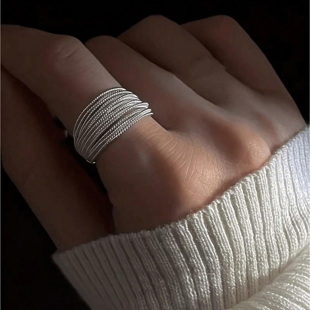 1pc Women's Retro Ring, A Light Luxury High-end Style Open Ring, Suitable for Daily Wear