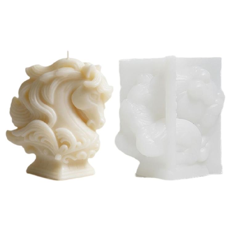 

Horse Candle Mould Silicone Roman Pillar Structure For Customizable Candle Creation And Display 1