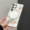 Ins StyleTrendy Graffiti Matte TPU PC Case for Samsung Galaxy S26 Ultra S25 S24 Ultra for MagSafe Wireless Charging Clear Cover