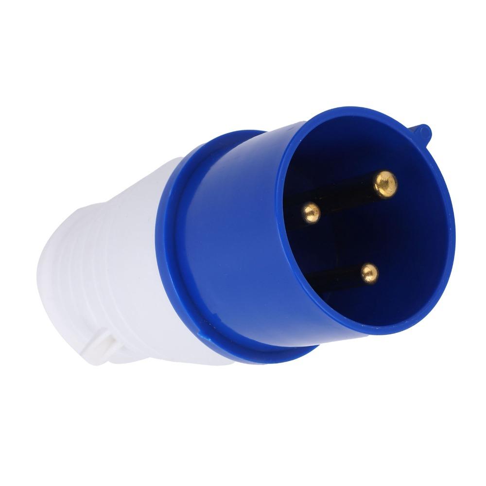 Prise d'alimentation industrielle 3 broches 32 A 220-250 V 2P+E Connecteur de prise industrielle Prise de générateur étanche IEC Site industriel