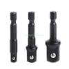 24TE 3 Pcs Socket Adapter Set Shank To 1/4 3/8 Inch Impact Driver Drill Bits