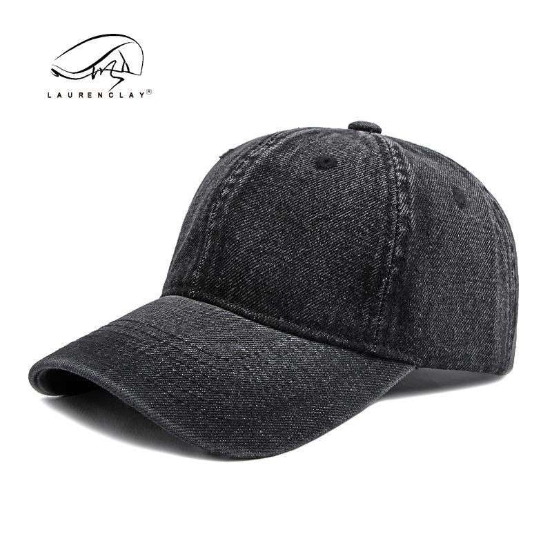 Good quality upgrade washed denim hat men's and women's spring and summer new light plate soft top baseball cap cap