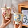 Ceramic Cups High Value Household Couples Water Cups Gift Boxes Creative Hand Gifts High End Sense Mugs