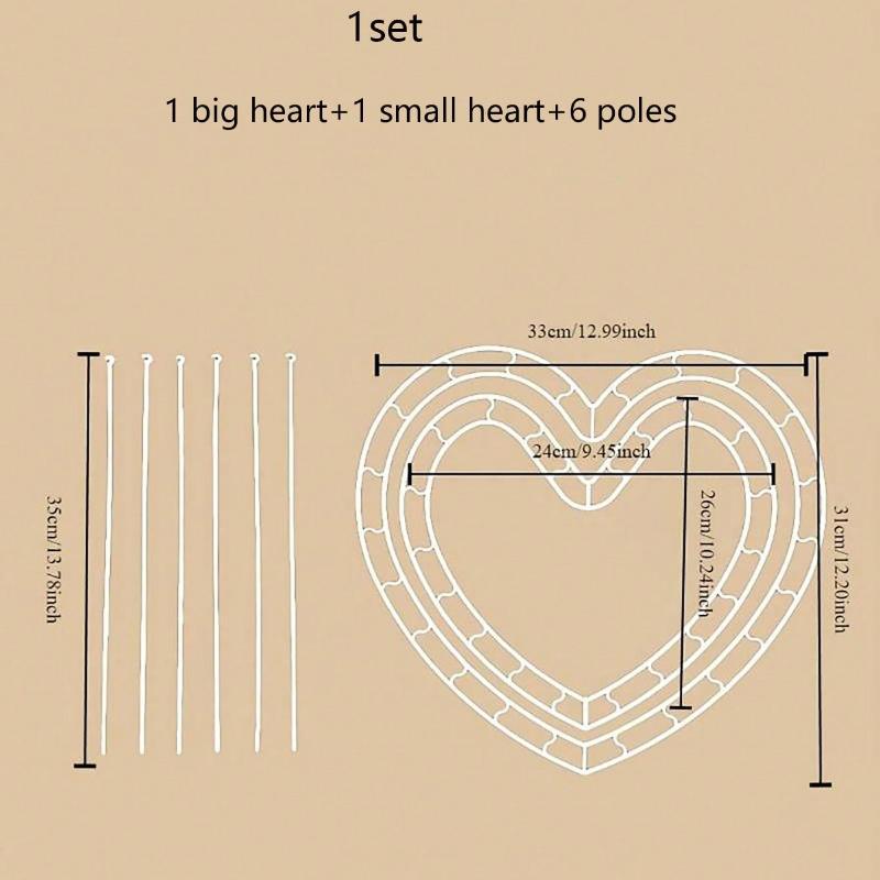 

1 набор Инструменты для цветочной композиции в форме сердца с розами - Легкая упаковка подарков и предметы первой необходимости для флористического дизайна для DIY-мастеров, Аксессуары для упаковки букетов чистый