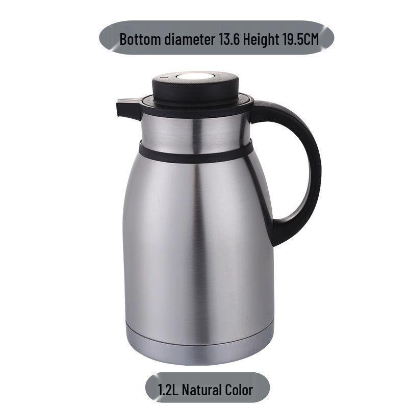 24-Hour Stainless Steel Insulated Vacuum Kettle - Large Capacity Thermos Flask