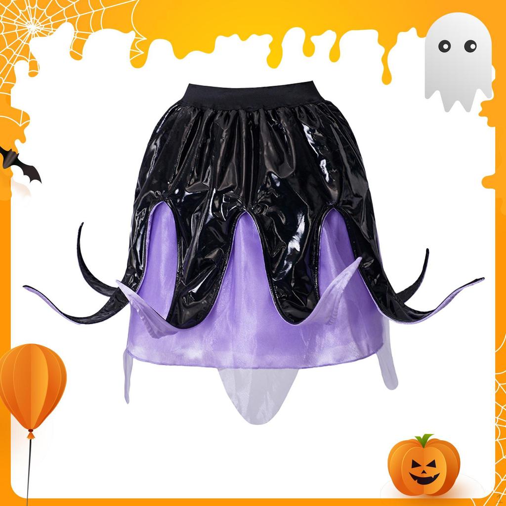 Women Costume Halloween Dress Decorative Reusable Skirt Tutu for Party Fancy