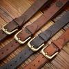 Personalized Handmade Leather First Layer Cowhide Belt Men'S Copper Buckle Casual American Retro Style Versatile Trend Belt Men'S