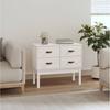 Vidaxl Chest of Drawers, White, 90X40X78 Cm, Solid Pine Wood