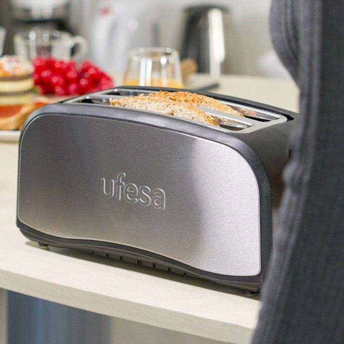 Toaster UFESA TT7965 Óptima - Edelstahl - 2 Scheiben - Auftaufunktion