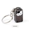 1pcs Keychain Stainless Steel Mini Nail Clipper with Nail File – Foldable Portable Luggage-Shaped Manicure Tool for Travel