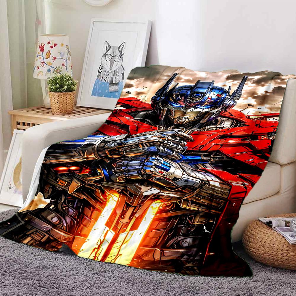 1Pc Transformers Cybertronian Warriors Blanket For Couch Bed Plush Cozy Fuzzy Blanket Super Soft Warm Blankets For Fall And Winter 091880