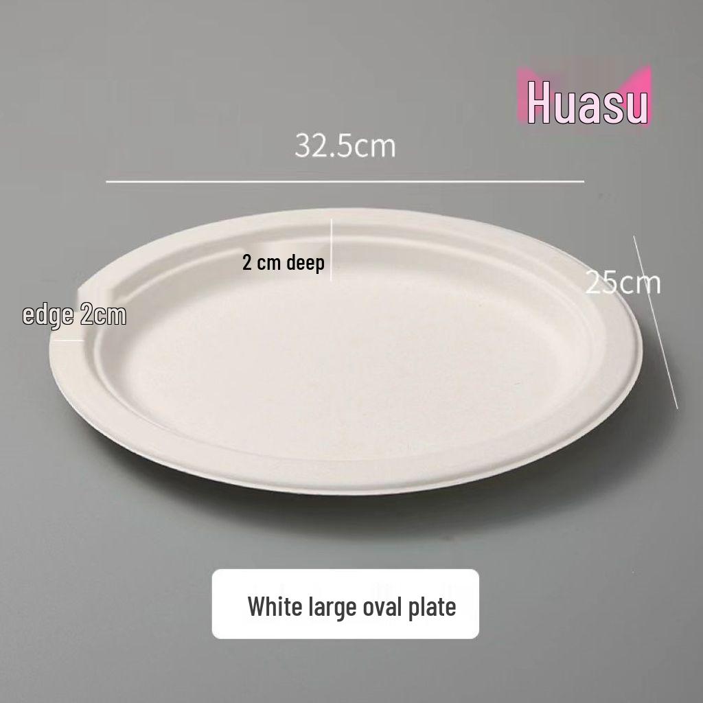 Eco-Friendly Disposable Paper Plates for BBQ, Cake, DIY Crafts, and Kindergarten - Thickened Round and Square Shapes