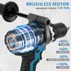 Multifunctional Brushless Impact Drill Set - Rechargeable Lithium Battery, Home & Industrial Dual-Use