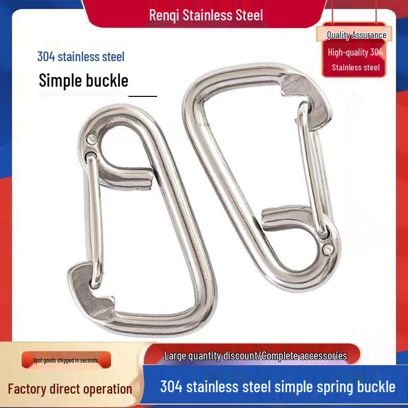 Sicherheitskarabiner aus Edelstahl und Hundeleinenclip M6/M8