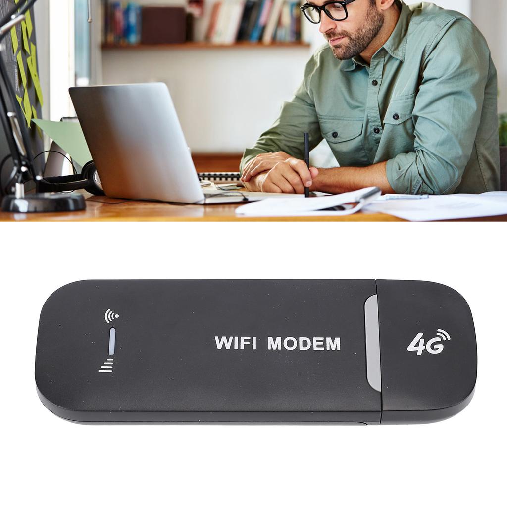 WiFi Modem 4G LTE USB Portable Hotspot Wireless Router for Travel High Speed 8 Connected Devices