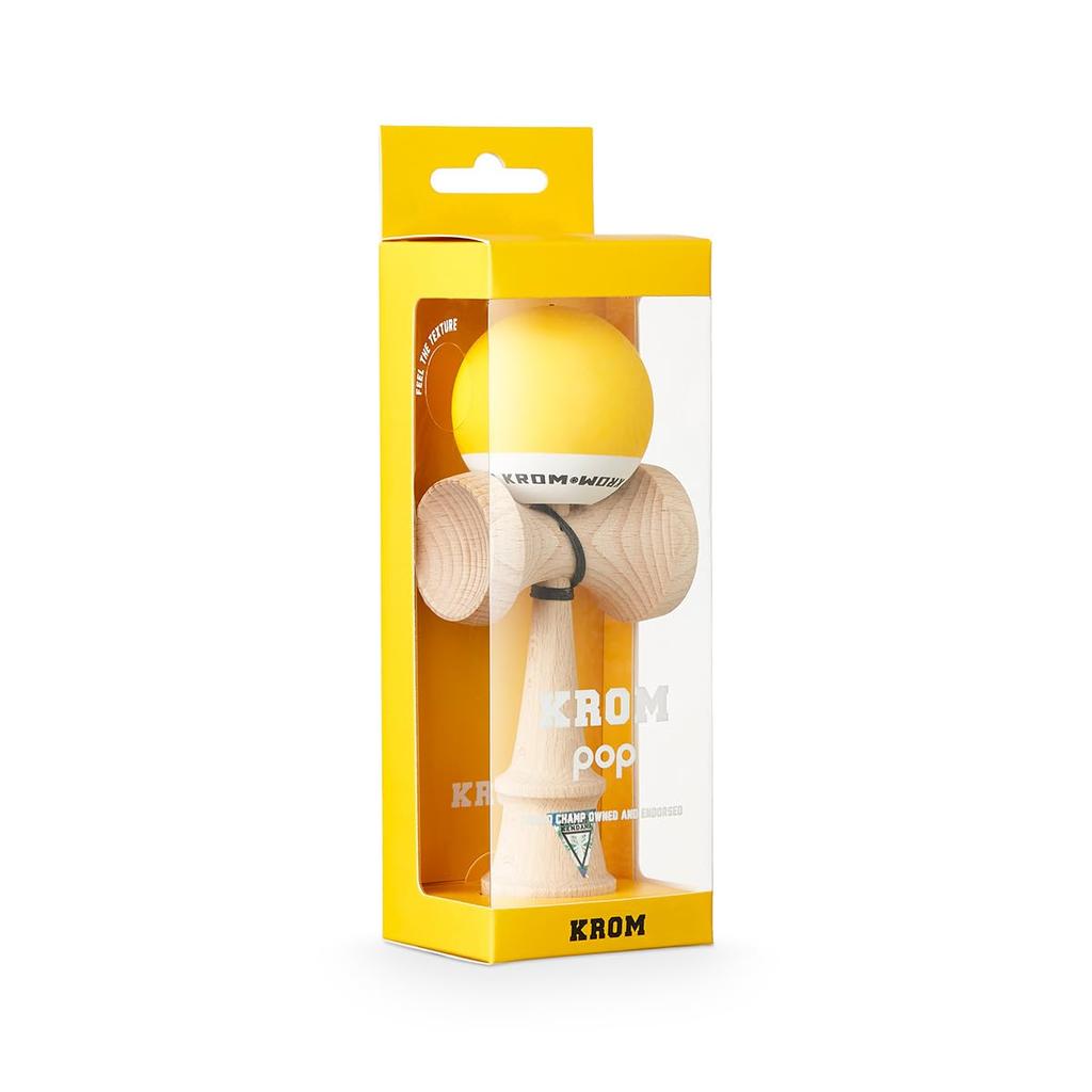 KROM Kendama KROM POP Chrome Pop 16cm Jaune