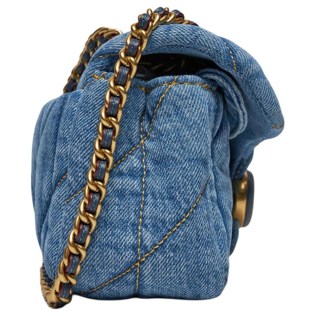 Coach Tygrysi 20 Pikowany Wzór Pasków Tygrysich Logo Tkanina Torba na Ramię Crossbody Damskie Torebki Indego CR701-B4IN
