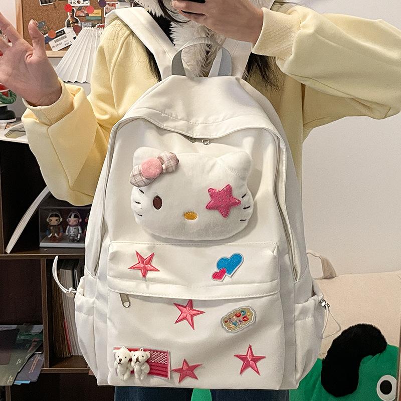 Schoolbag1011 Original Schoolbag Y1k Cute Childlike Kitty Soft Girl Sweet Backpack Student Girl Hottie Star Schoolbag
